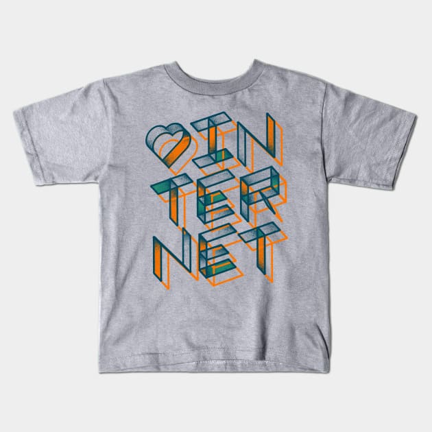 Internet Kids T-Shirt by Gintron